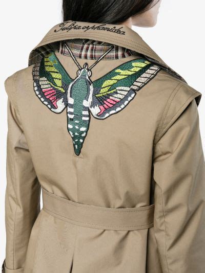 gucci butterfly 25 leather jacket|Coats and Jackets for Women .